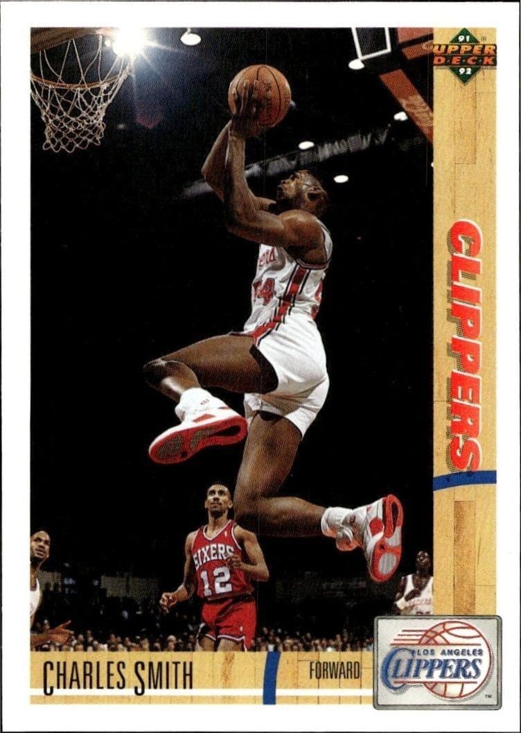 Charles Smith 1991 Upper Deck Charles Smith #161 basketball trading card front