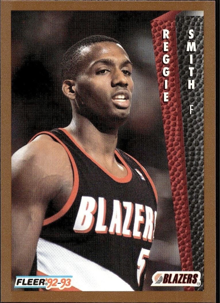 Reggie Smith 1992 Fleer Reggie Smith #419 basketball trading card front