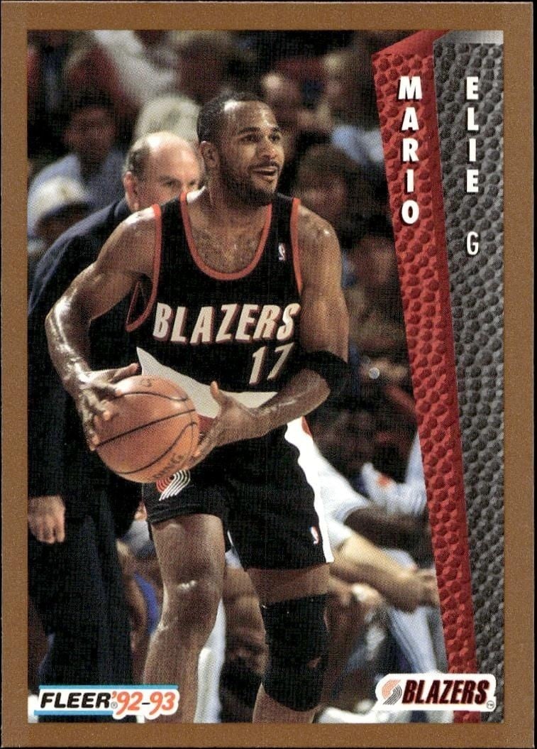 Mario Elie 1992 Fleer Mario Elie #416 basketball trading card front