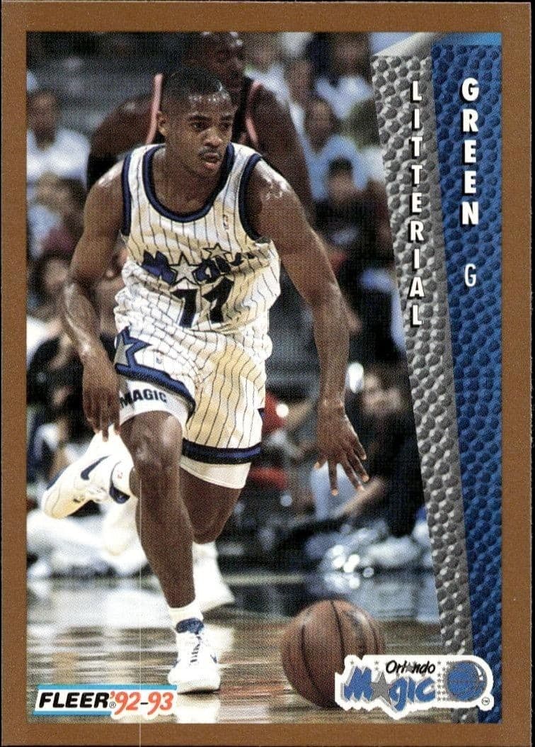 1992-93 Fleer Litterial Green #399 trading card