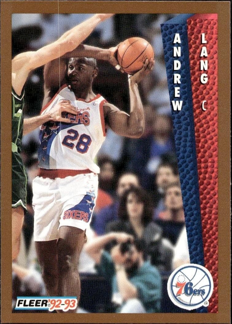 1992-93 Fleer Andrew Lang #406 trading card