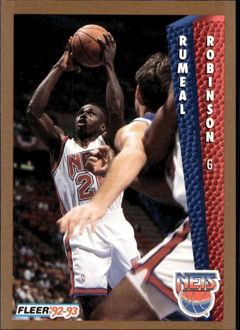 Rumeal Robinson 1992 Fleer Rumeal Robinson #390 basketball trading card front