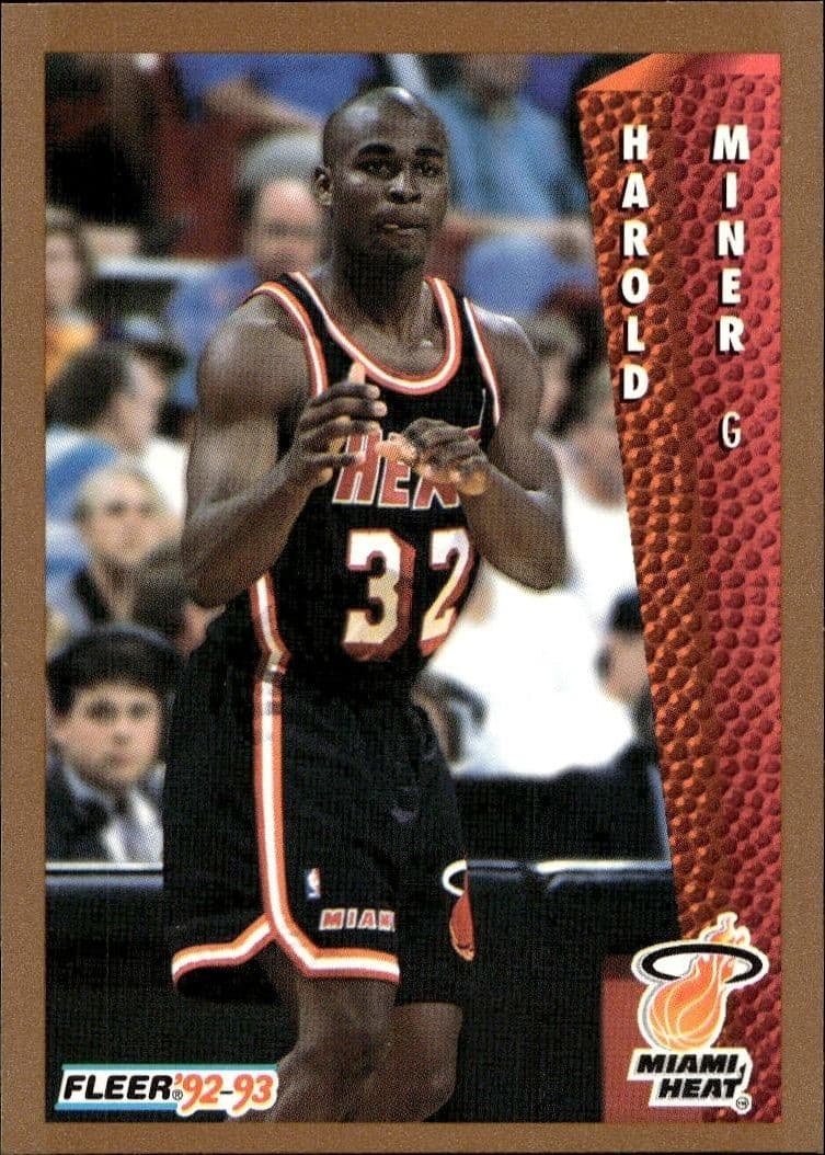 1992-93 Fleer Harold Miner #369 trading card