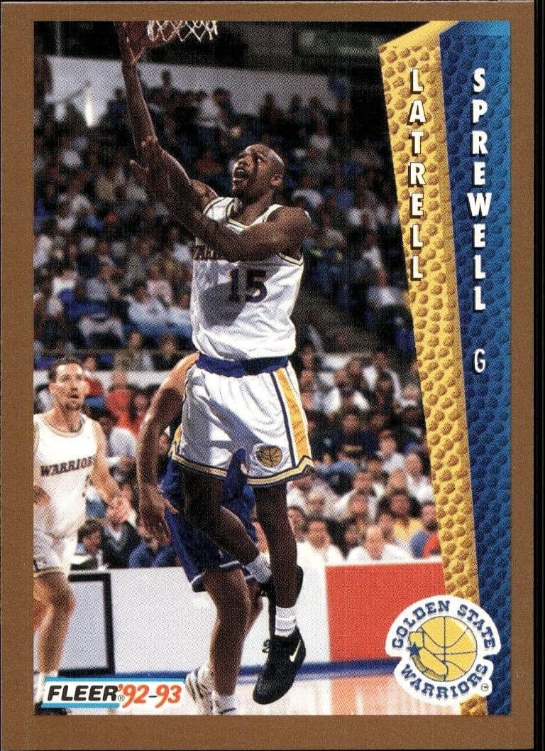 1992-93 Fleer Latrell Sprewell #343 trading card