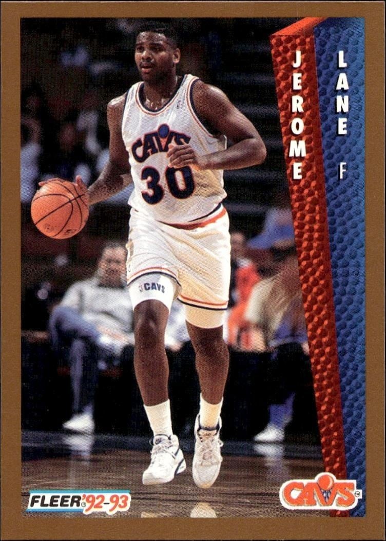 Jerome Lane 1992 Fleer Jerome Lane #319 basketball trading card front