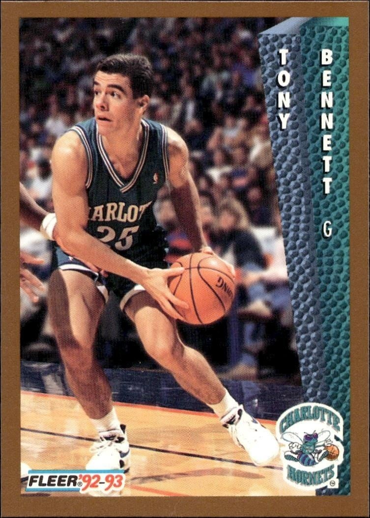 Tony Bennett 1992 Fleer Tony Bennett #308 basketball trading card front