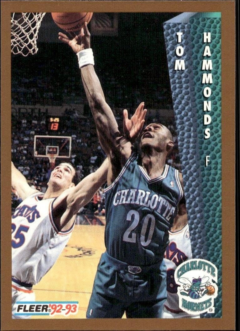 Tom Hammonds 1992 Fleer Tom Hammonds #309 basketball trading card front