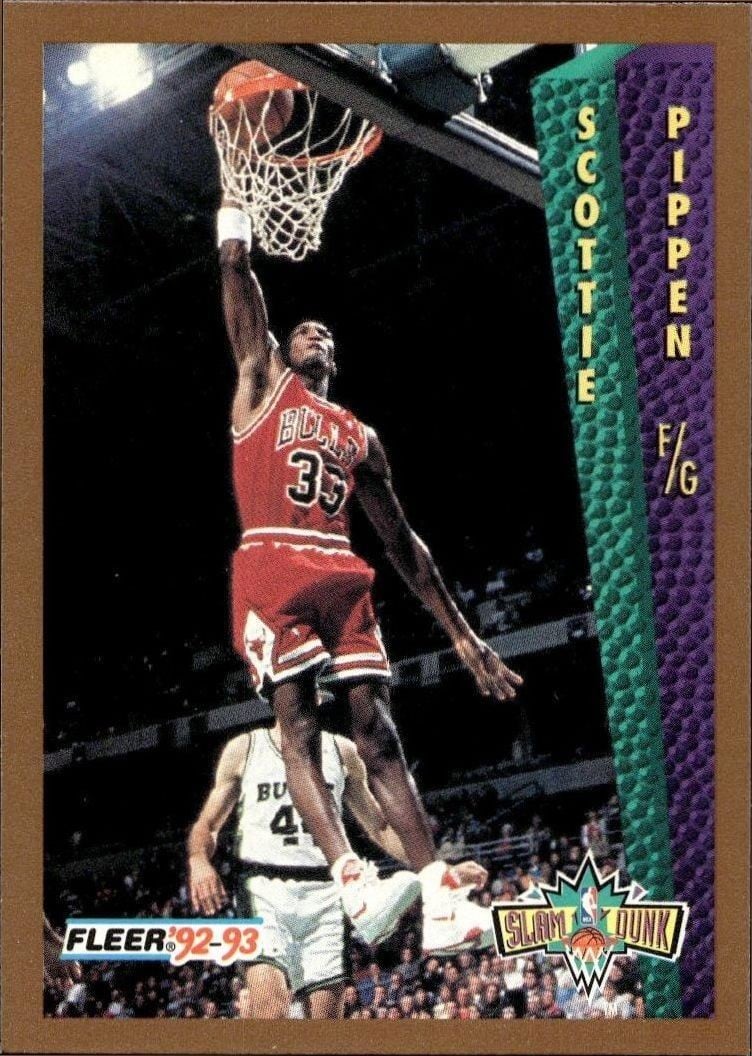 Scottie Pippen 1992 Fleer Scottie Pippen #299 basketball trading card front