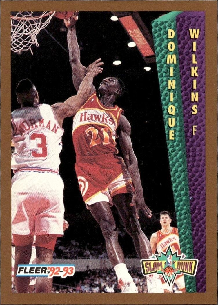 Dominique Wilkins 1992 Fleer Dominique Wilkins #279 basketball trading card front