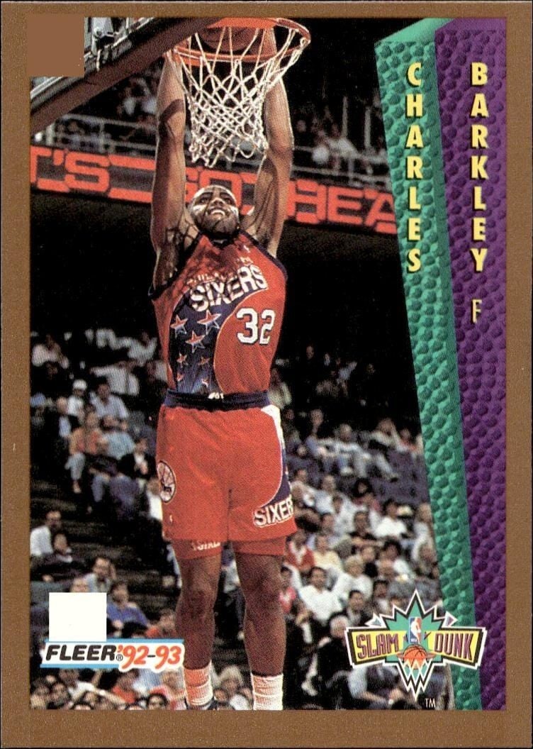 Charles Barkley 1992 Fleer Charles Barkley #265 basketball trading card front