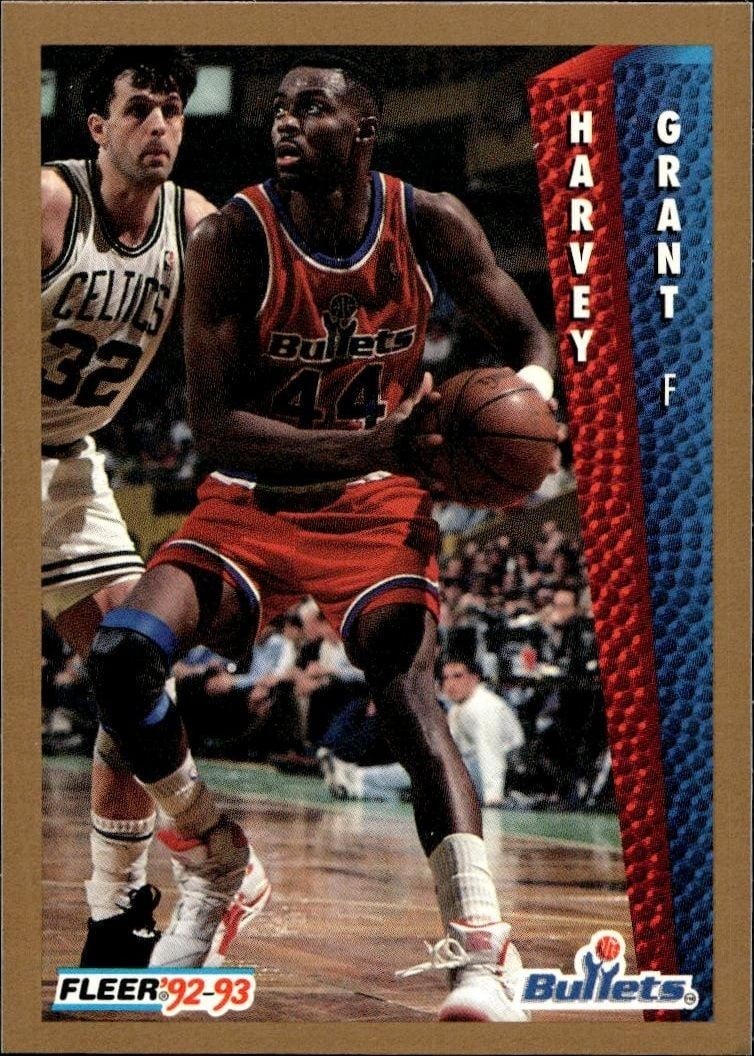 Harvey Grant 1992 Fleer Harvey Grant #233 basketball trading card front