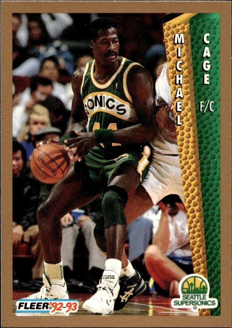 1992-93 Fleer Michael Cage #210 trading card