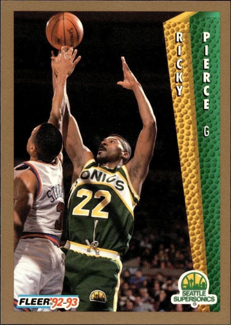 1992-93 Fleer Ricky Pierce #217 trading card