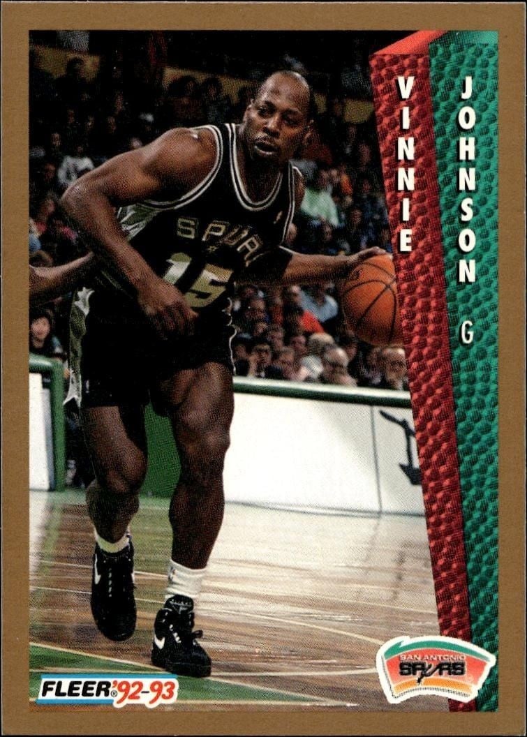 1992-93 Fleer Vinnie Johnson #206 trading card