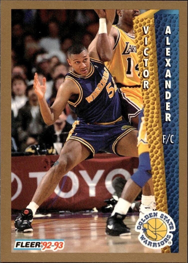 Victor Alexander 1992 Fleer Victor Alexander #72 basketball trading card front