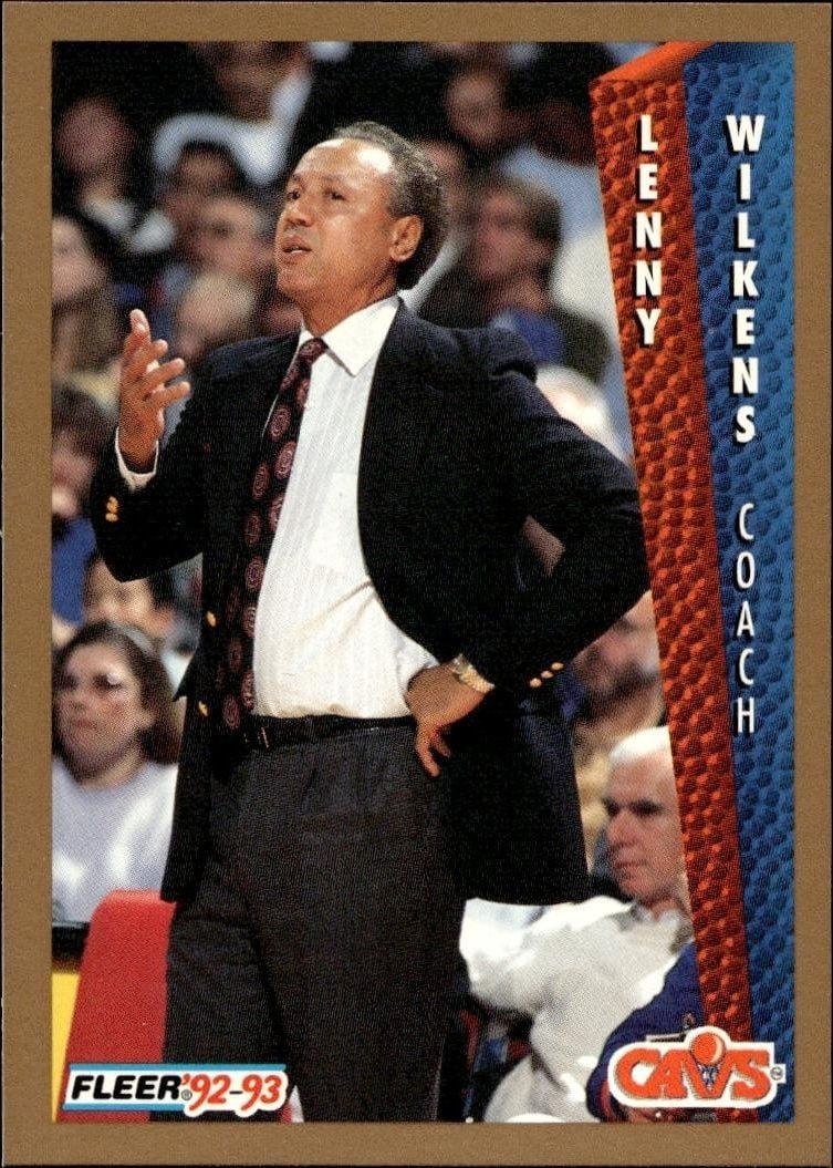 1992-93 Fleer Lenny Wilkens #45 trading card