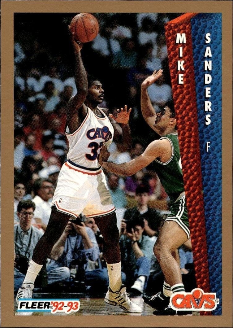 1992-93 Fleer Mike Sanders #44 trading card