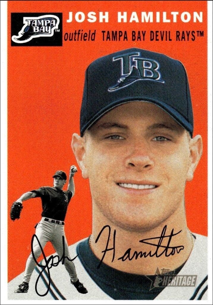 Josh Hamilton 2003 Topps Heritage Josh Hamilton #124 baseball trading card front