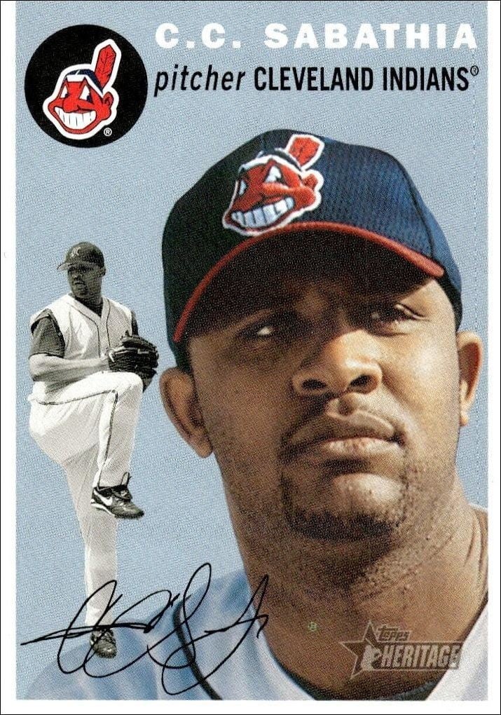 2003 Topps Heritage CC Sabathia #194 trading card