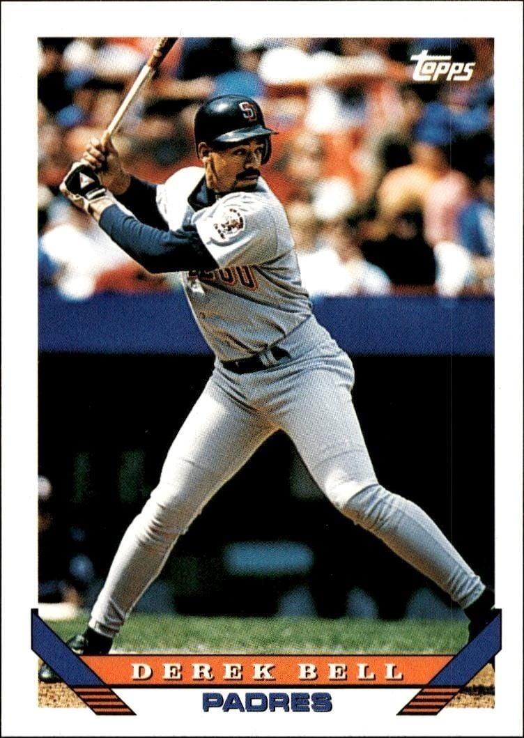 Derek Bell 1993 Topps Traded Derek Bell #55T baseball trading card front