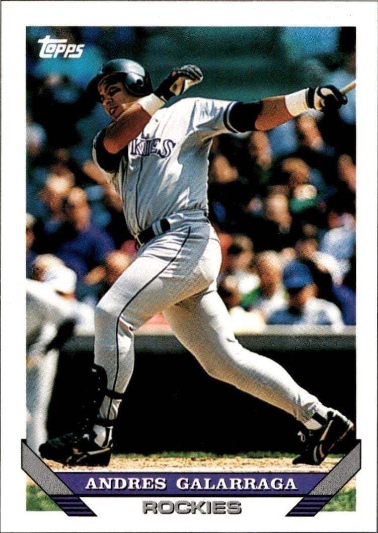 Andres Galarraga 1993 Topps Traded Andres Galarraga #31T baseball trading card front