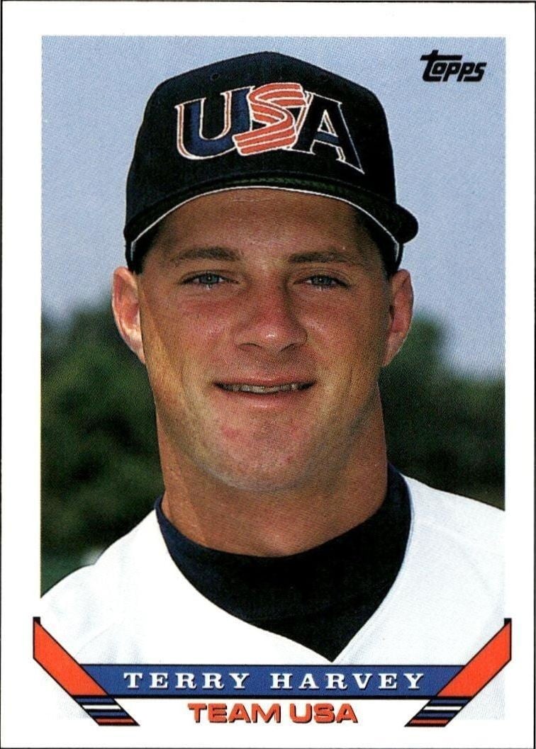 Terry Harvey 1993 Topps Traded Terry Harvey #41T baseball trading card front