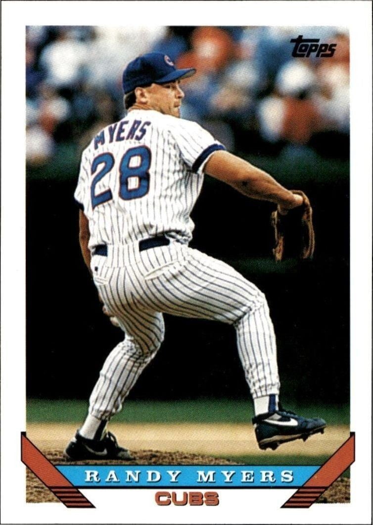Randy Myers 1993 Topps Traded Randy Myers #65T baseball trading card front