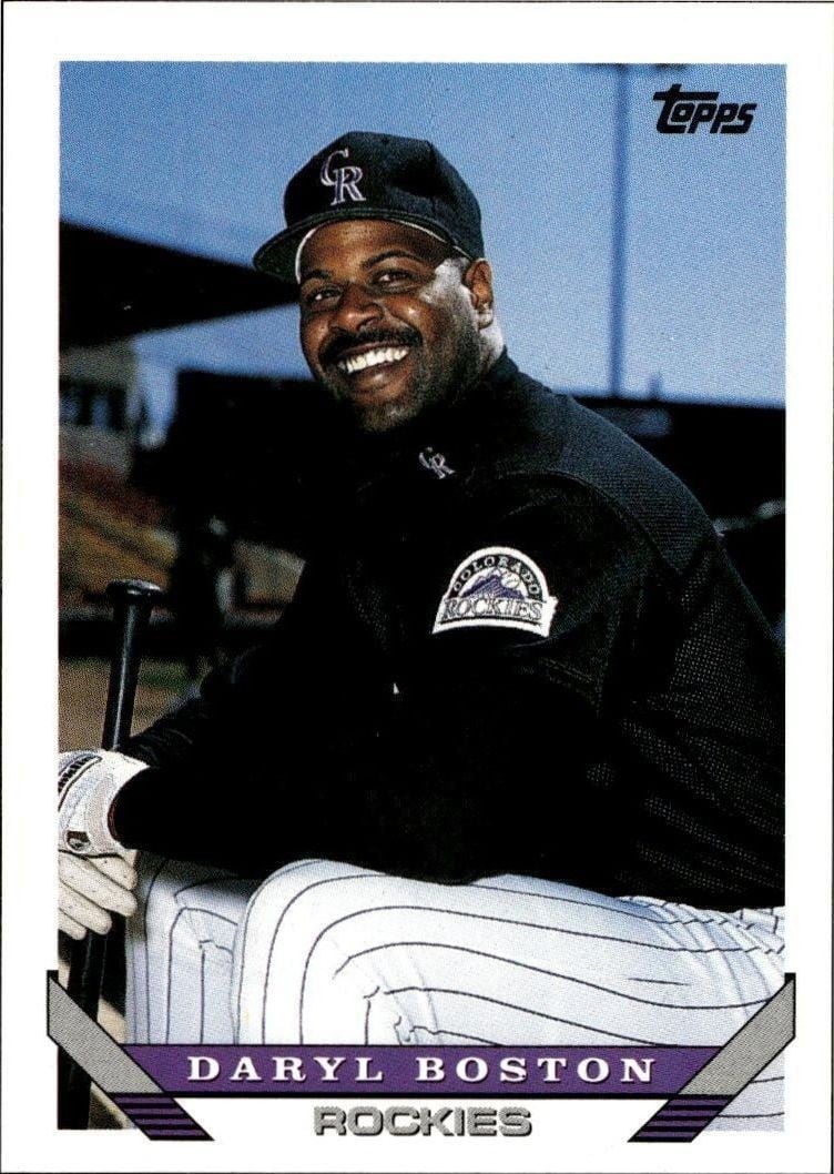Daryl Boston 1993 Topps Traded Daryl Boston #126T baseball trading card front