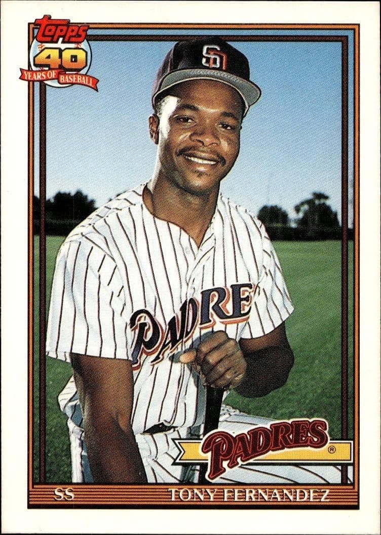 1991 Topps Traded Tony Fernandez #41T trading card