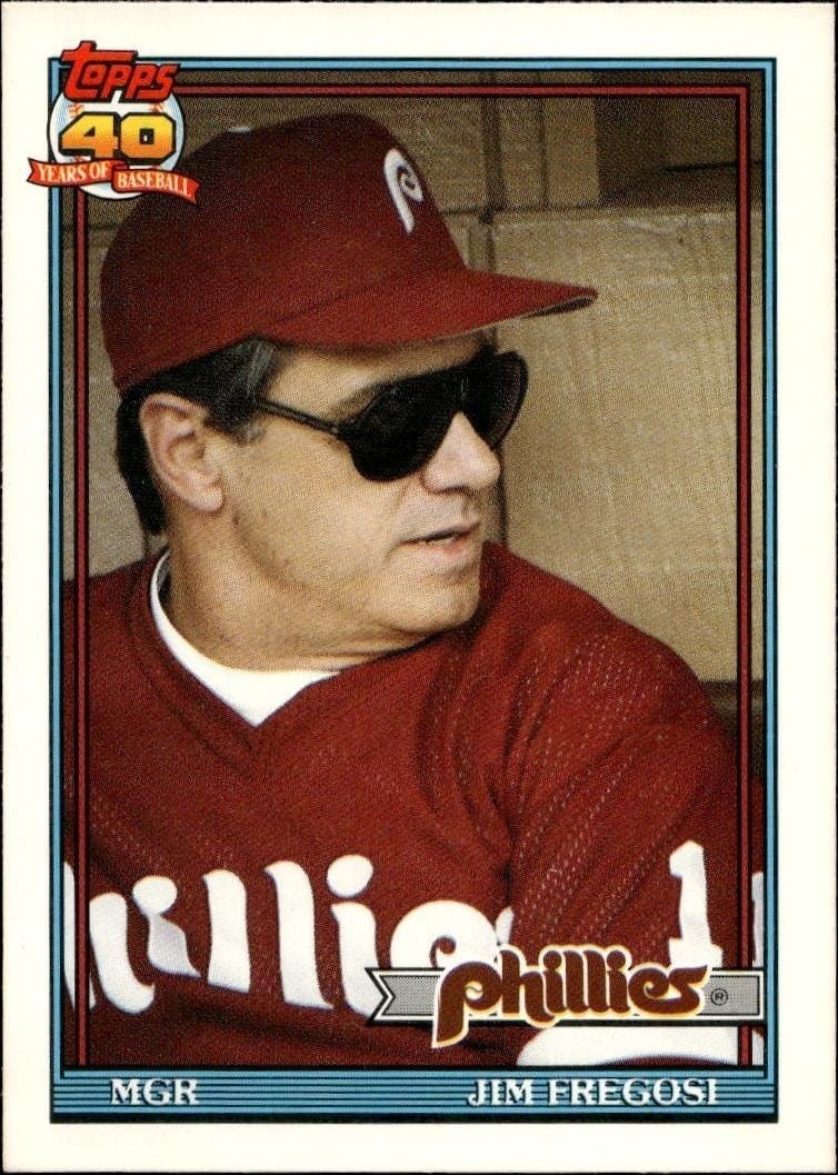 1991 Topps Traded Jim Fregosi #43T trading card