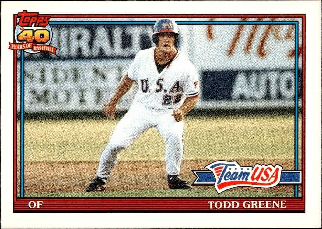 1991 Topps Traded Todd Greene #50T trading card