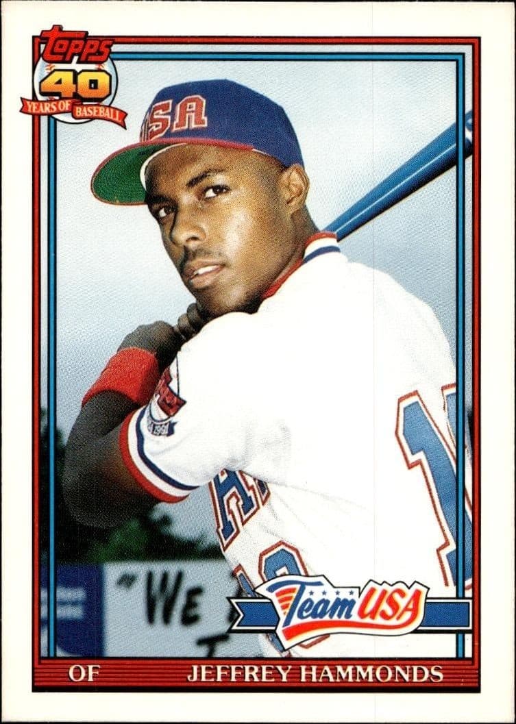1991 Topps Traded Jeffrey Hammonds #51T trading card