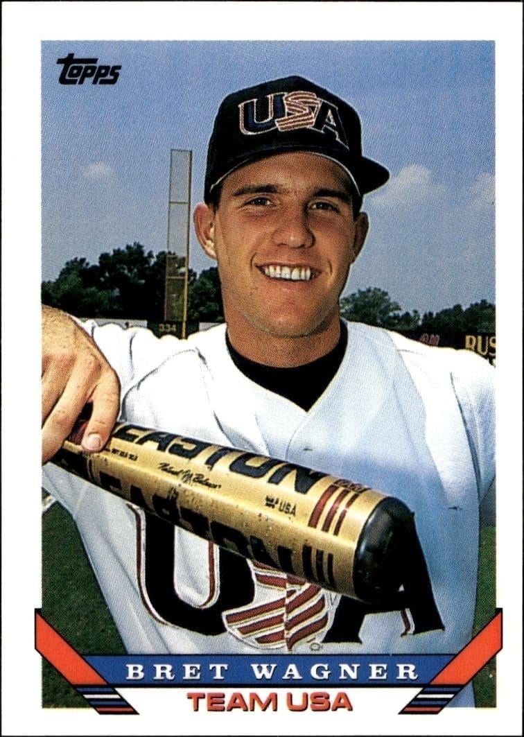 Bret Wagner 1993 Topps Traded Bret Wagner #124T baseball trading card front
