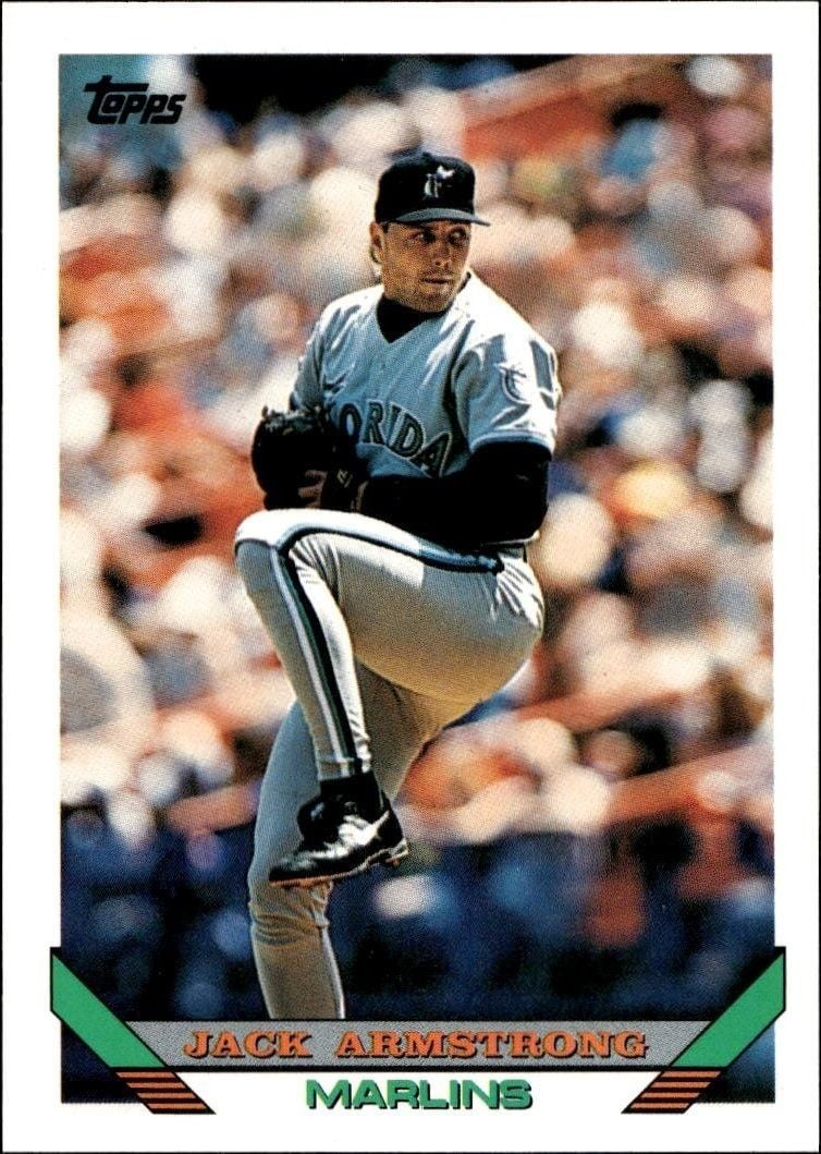 Jack Armstrong 1993 Topps Traded Jack Armstrong #80T baseball trading card front