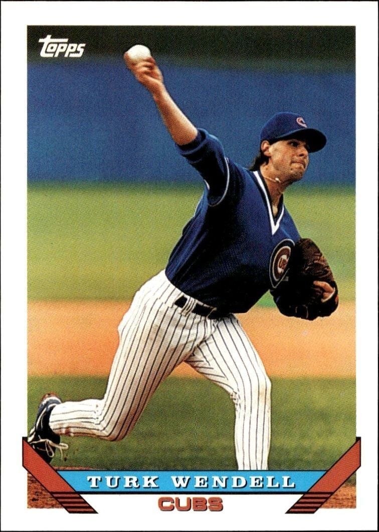 Turk Wendell 1993 Topps Traded Turk Wendell #49T baseball trading card front