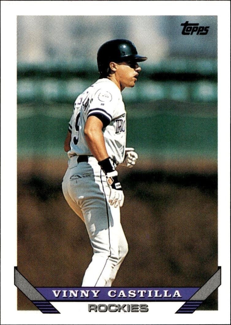 1993 Topps Traded Vinny Castilla #33T trading card
