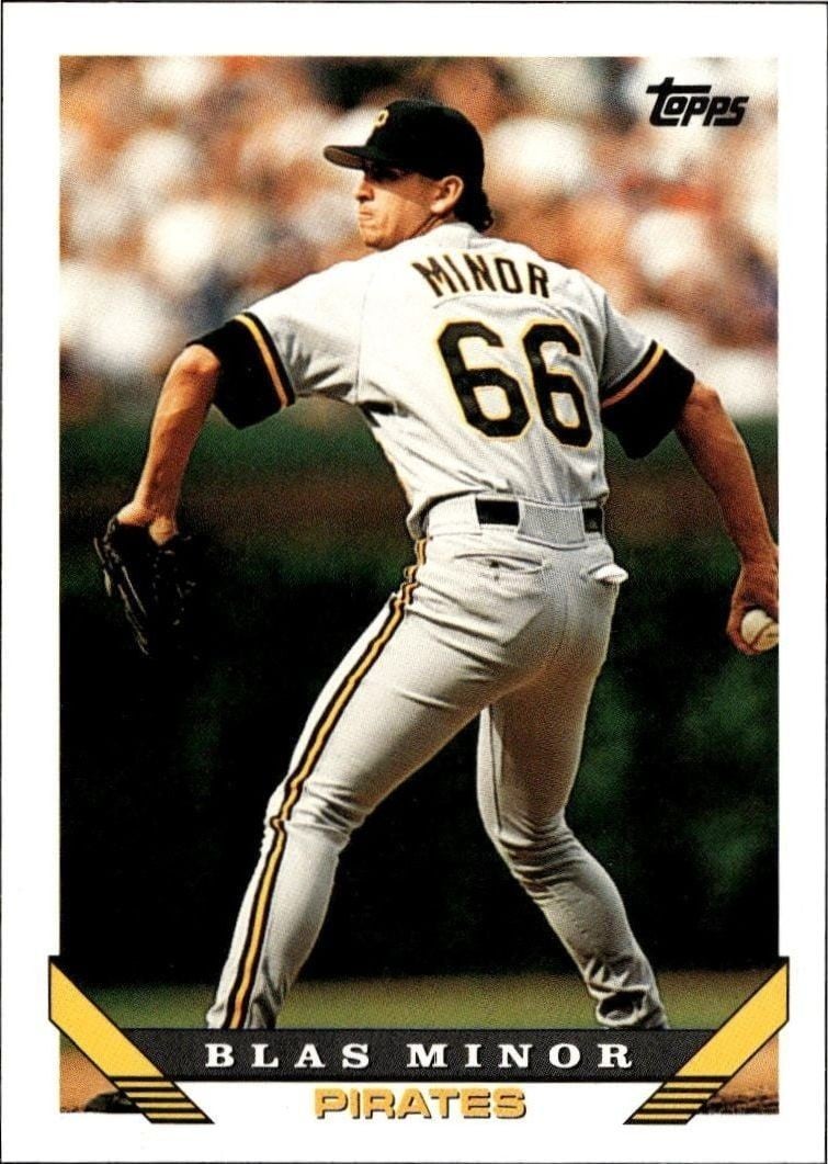 Blas Minor 1993 Topps Traded Blas Minor #82T baseball trading card front