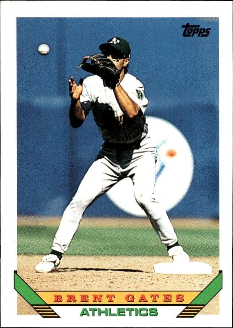 1993 Topps Traded Brent Gates #91T trading card
