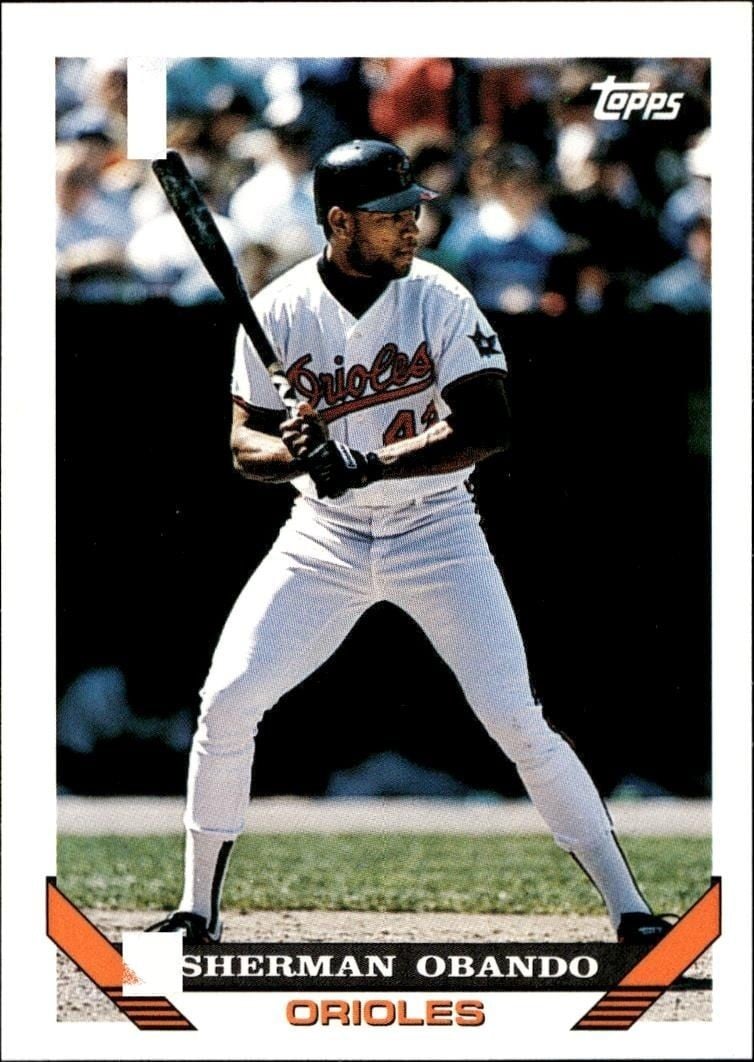 Sherman Obando 1993 Topps Traded Sherman Obando #23T baseball trading card front