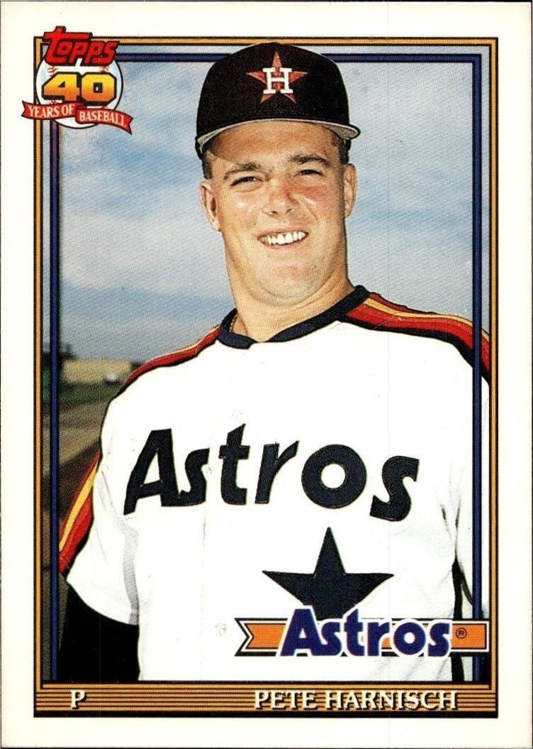 Pete Harnisch 1991 Topps Traded Pete Harnisch #53T baseball trading card front