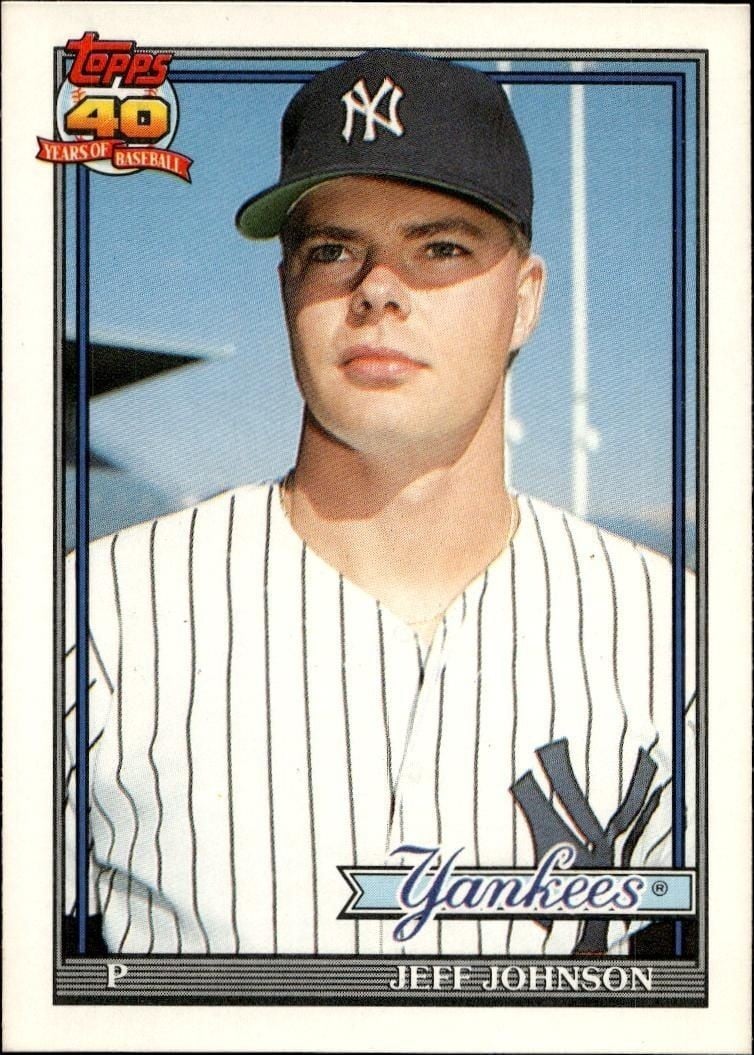 Jeff Johnson 1991 Topps Traded Jeff Johnson #62T baseball trading card front