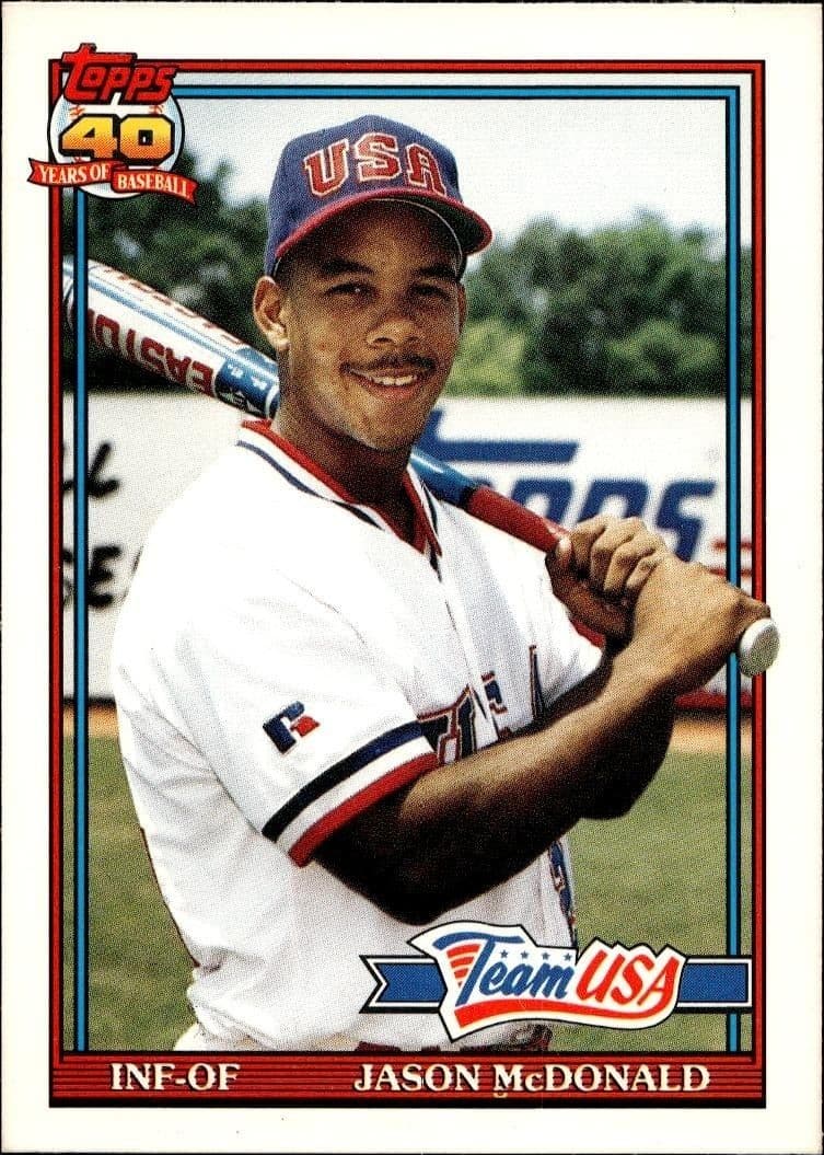 1991 Topps Traded Jason McDonald #75T trading card