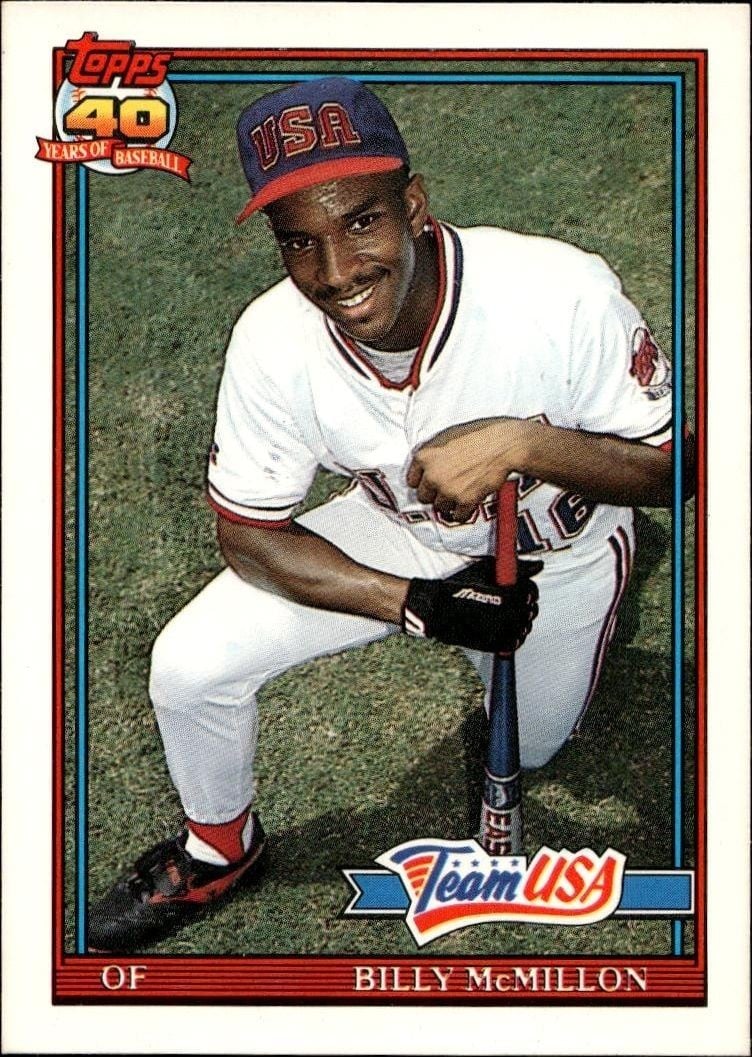 Billy McMillon 1991 Topps Traded Billy McMillon #78T baseball trading card front