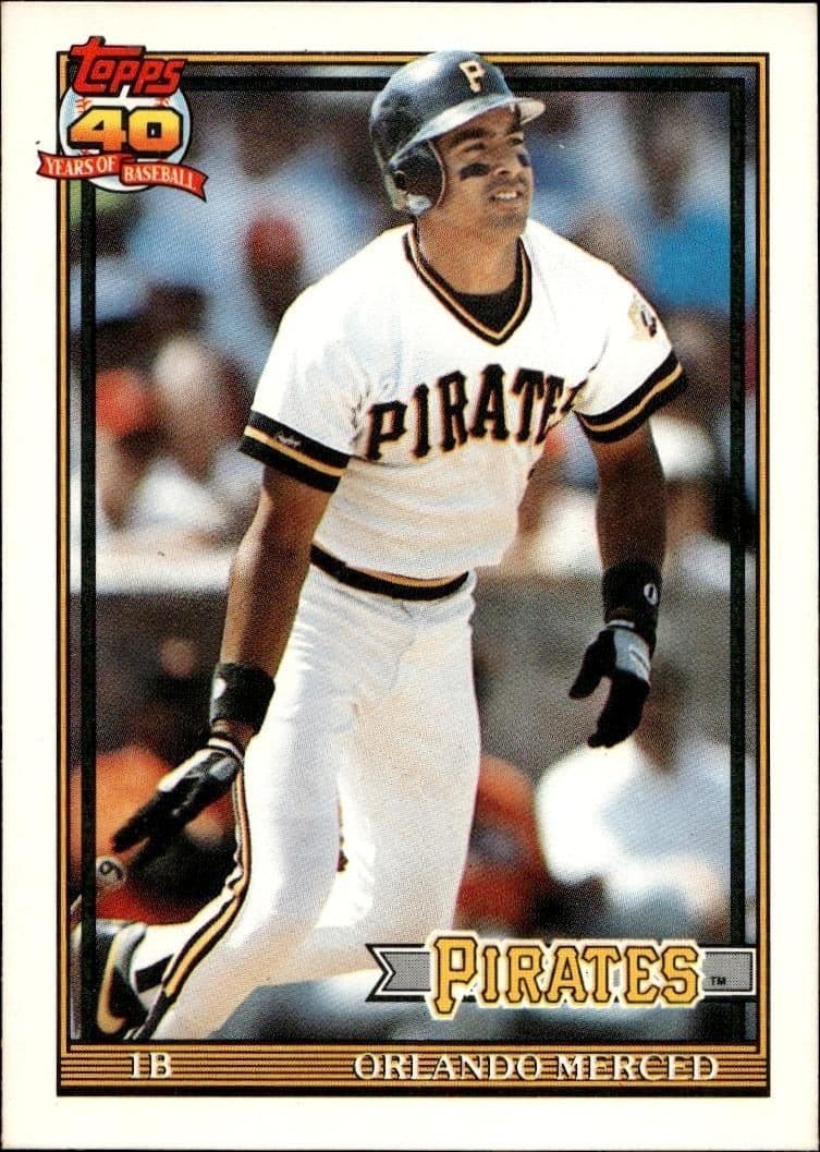 1991 Topps Traded Orlando Merced #81T trading card