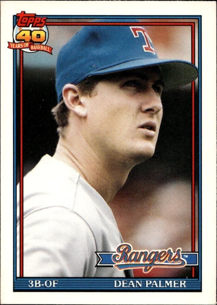 1991 Topps Traded Dean Palmer #88T trading card