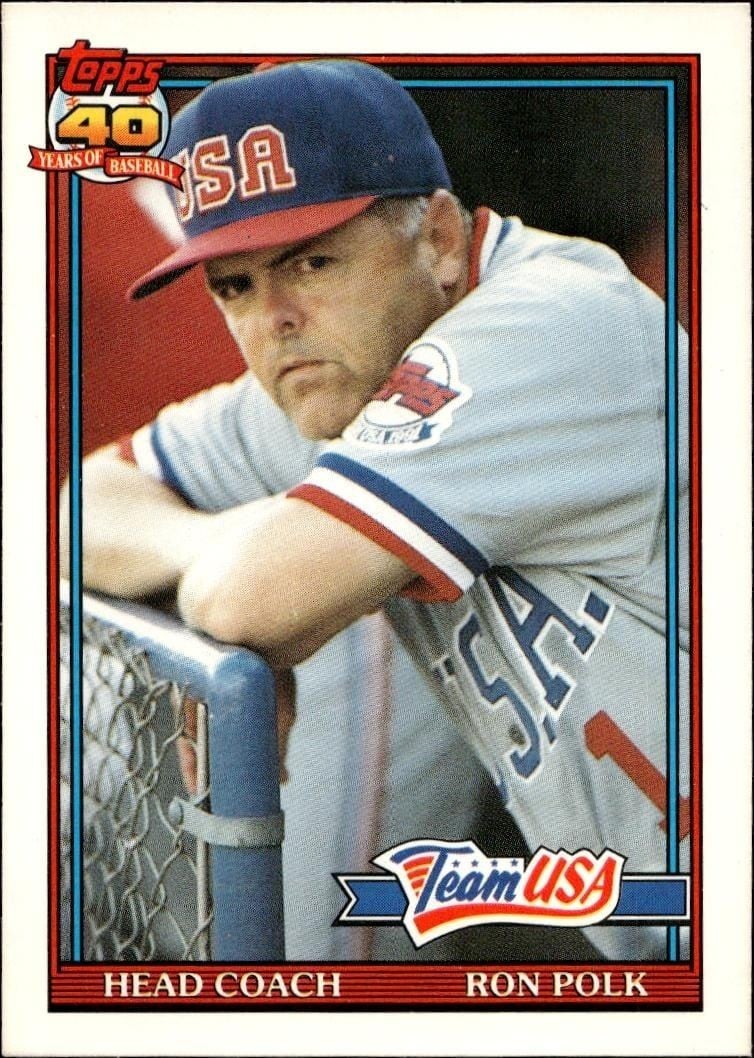 1991 Topps Traded Ron Polk #93T trading card