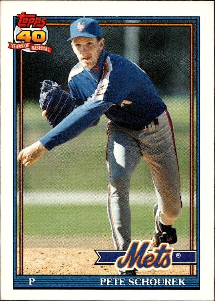 1991 Topps Traded Pete Schourek #106T trading card