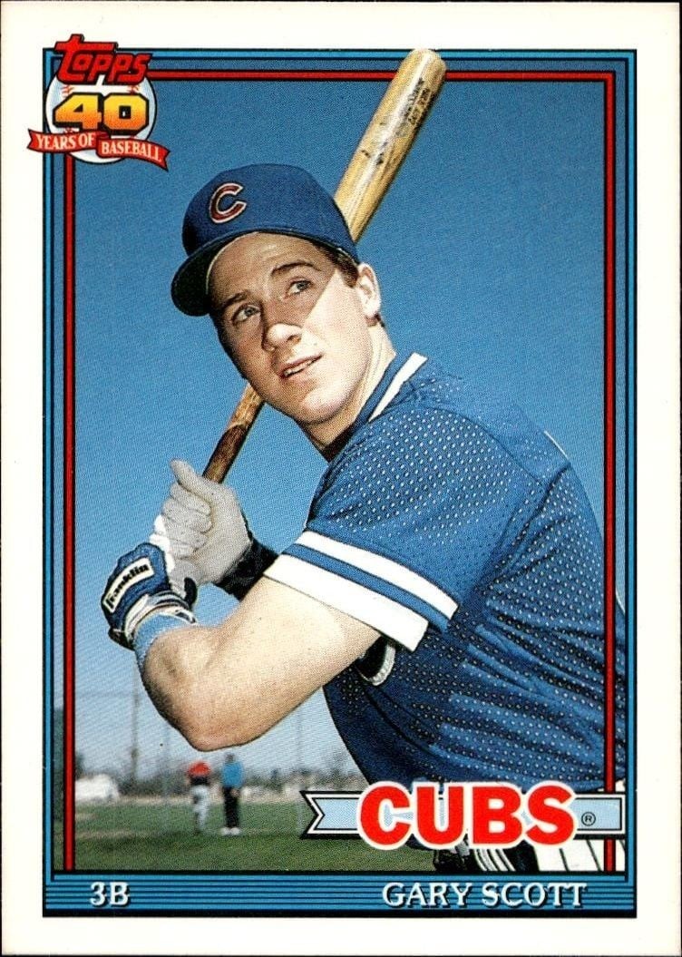 Gary Scott 1991 Topps Traded Gary Scott #107T baseball trading card front