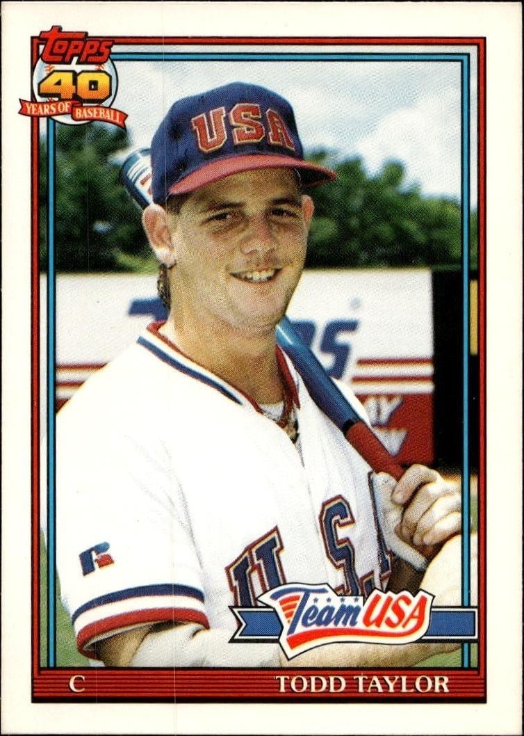 Todd Taylor 1991 Topps Traded Todd Taylor #116T baseball trading card front