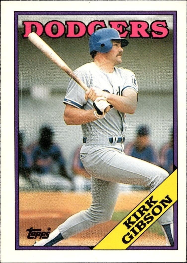 Kirk Gibson 1988 Topps Traded Kirk Gibson #40T baseball trading card front